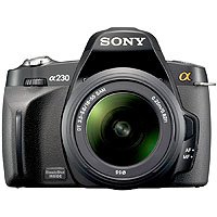 Sony Câmera SLR digital Alpha A230L 10,2 MP com estabilização de